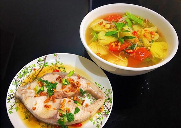 thành phẩm Canh chua cá bớp